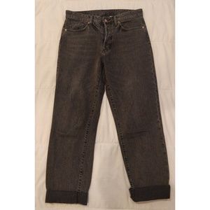 H&M black high waist vintage cropped jeans